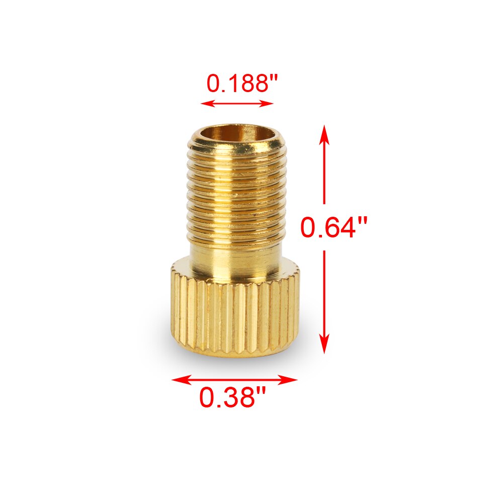 5 stk cykel messing presta ventildæksel schrader adapter mountainbike hjulfælg dæk støvtæt ventilhætte cykeltilbehør