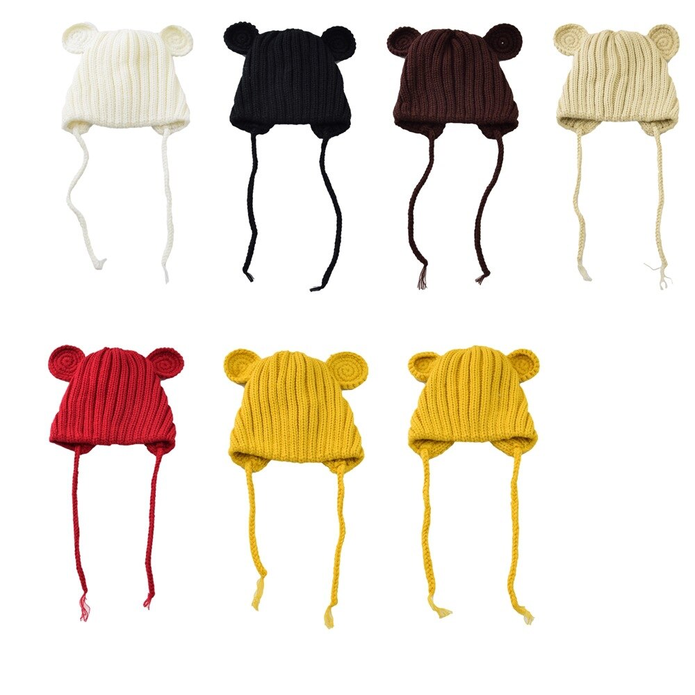 Sombrero de niña chico bebé 6 meses a 3 años invierno niñas recién nacidas sombreros para niño pequeño gorro invierno lana pasamontañas