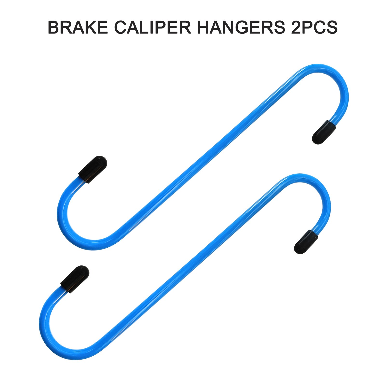 2PCS Automotive Brake Caliper Hooks with/without Rubber Tips Hangers Excellent Hanger Tool for Brake Bearing Axle&Suspension: Blue with rubber tip