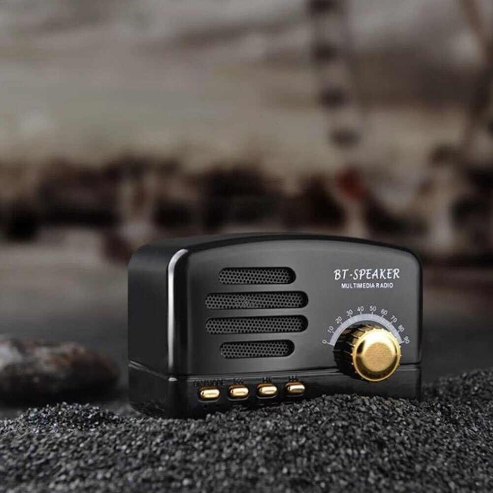 Shortwave Pocket Portable Stereo Speaker Bluetooth AM FM Home Support Card Retro Mini Radio Receiver With Rechargeable Battery