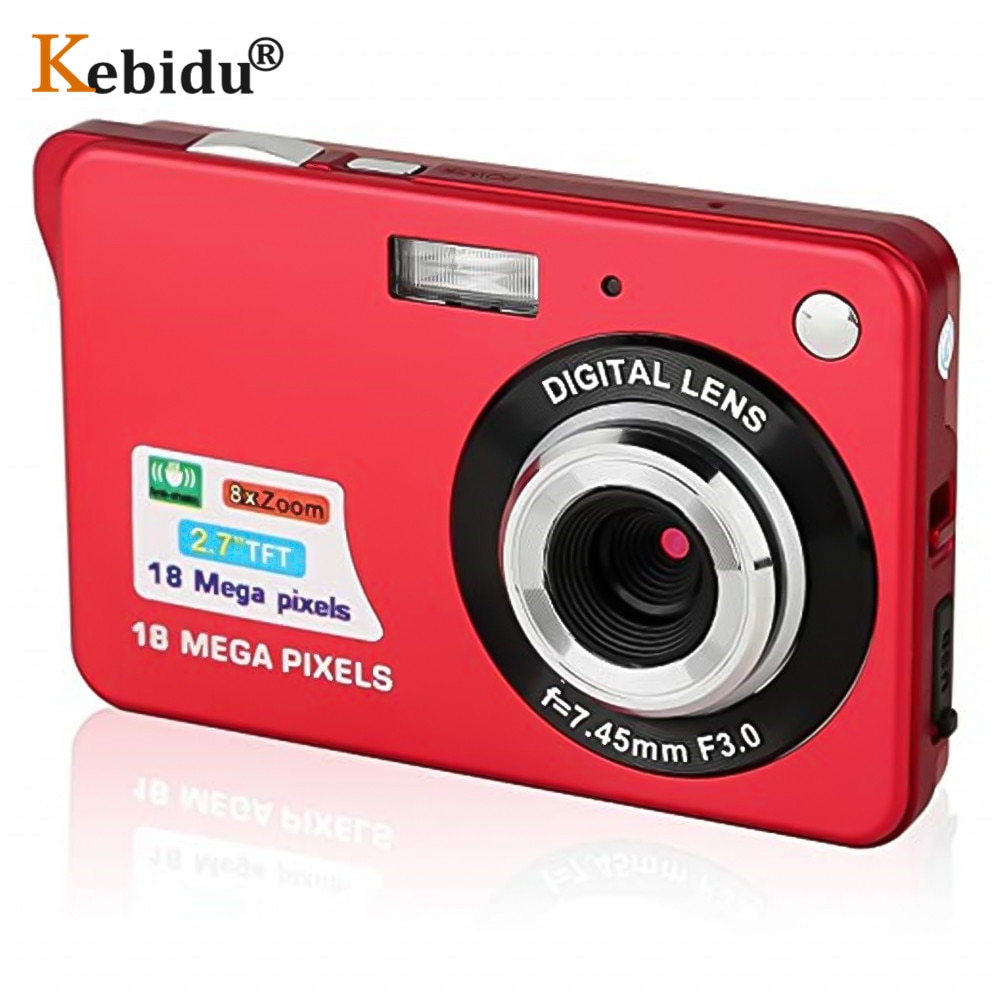 Minicámara portátil para niños, videocámara de 2,7 pulgadas, 720P, 18MP, 8x, Zoom, TFT, LCD, HD, videocámara Digital, DV, foto antivibración,