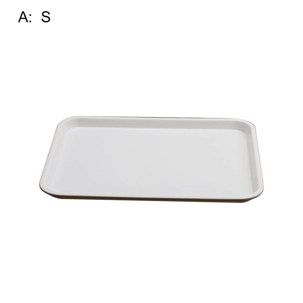 Serving Tray Square Rectangle Breakfast Sushi Snack Bread Dessert Cake Plate Stackable Decorative Serving Trays for Home: A S