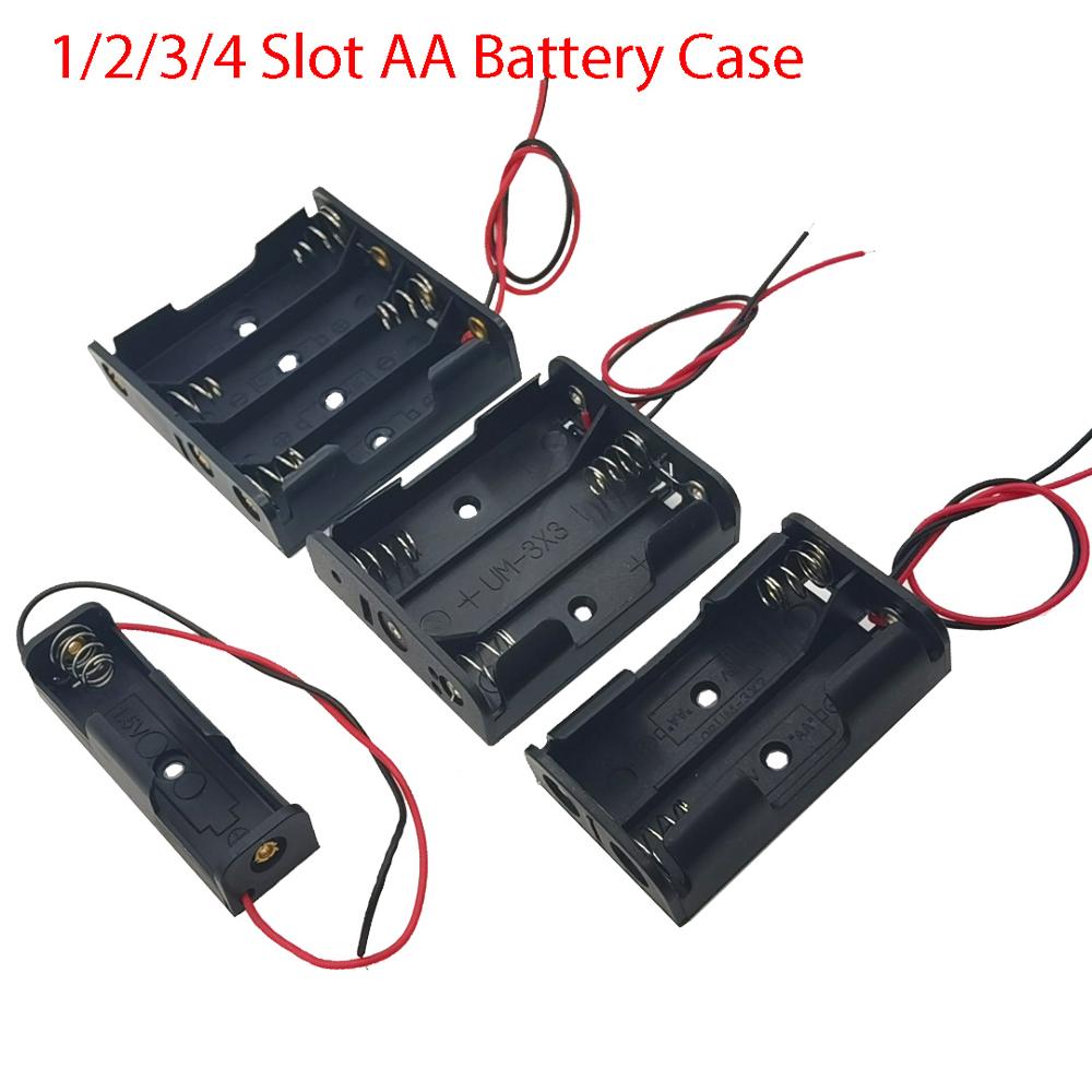 Aa Power Batterij Storage Case Box Houder Leads Met 1 2 3 4 Slots