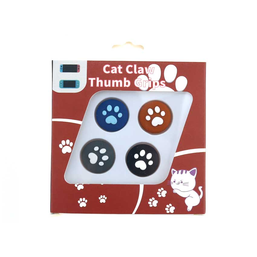 YuXi 4pcs Cute Cat Claw Analog Thumb Stick Grips Cap for Nintend Switch Lite Joy Con Joy-Con Controller Joystick Cover Case: D G H I