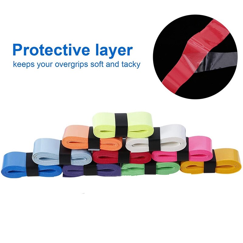 Antislip en waterabsorberende handgreep voor tennis- en badmintonracket 10 stuks