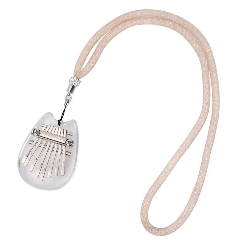 Mini Thumb Piano 8 Key Portable Mbira Finger Piano Best , Birthday, Christmas, Beginner, Party: Default Title