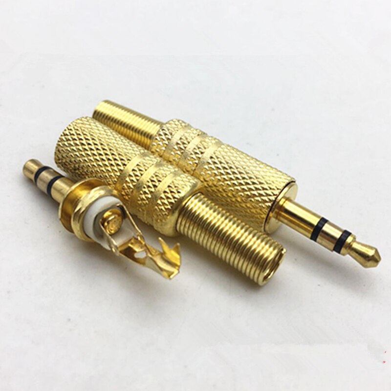 Mini 1/8Inch Jack Plug 3.5Mm Stereo Audio Jack Plug Hoofdtelefoon Male Plug Coax Kabel Audio Adapter connector Solderen