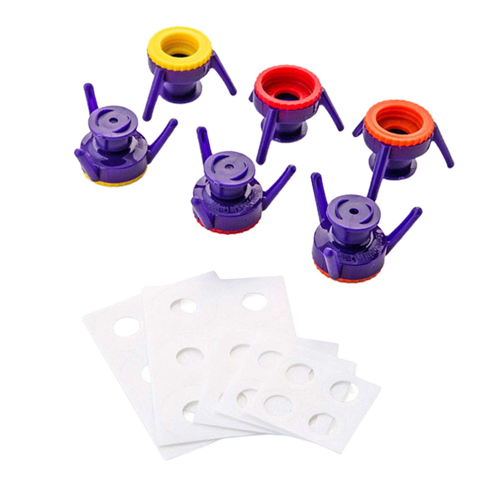 6-Pack Shampoo Bottle Cap -it Inverted Caps Prevents Waste for Kitchen