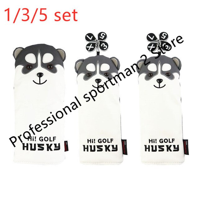 NRC Golf Verein Headcover SchöNe Golf heiser Golf Fahrer Fahrrinne Holz HeadCovers einstellen Karikatur Hammer Putter abdeckung Eisen einstellen: 135 einstellen
