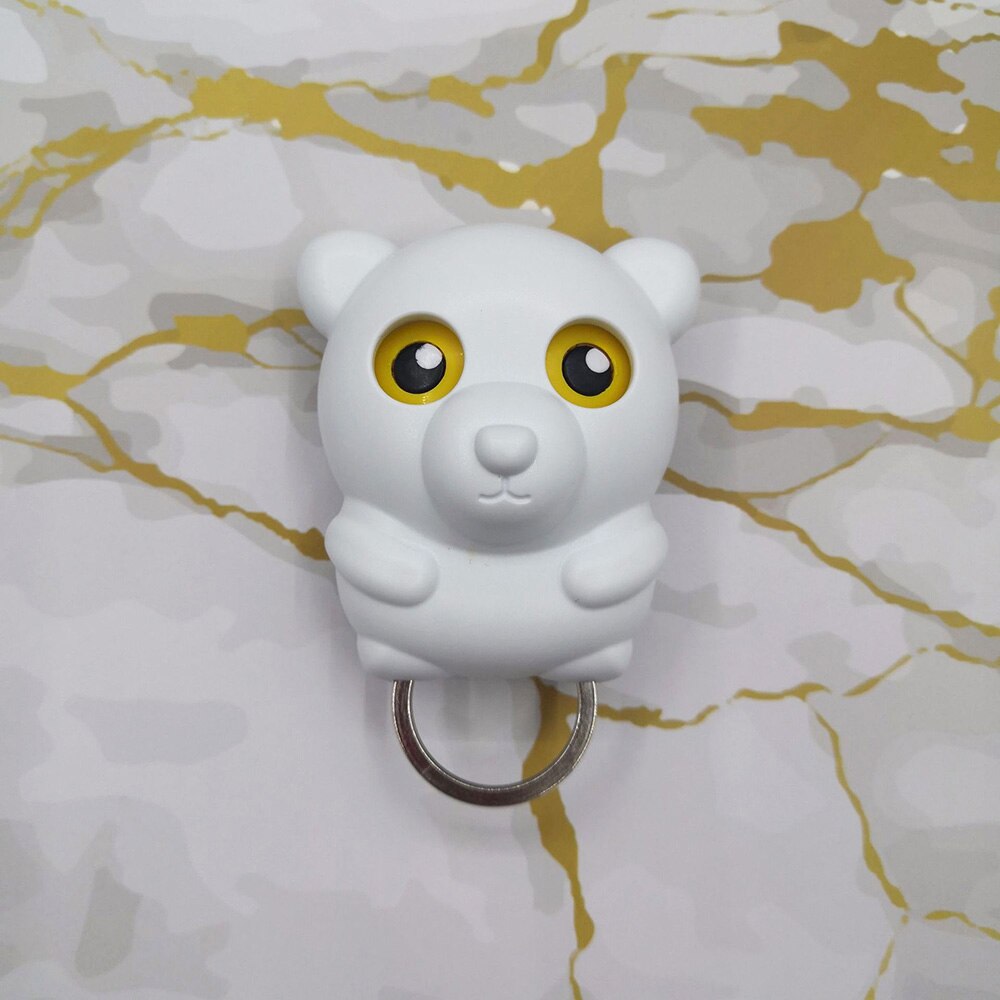 1PCS Night Owl Black White Brown Magnetic Wall Key Holder Magnets Keep Keychains Key Hanger Hook Hanging Key It Will Open Eyes: E