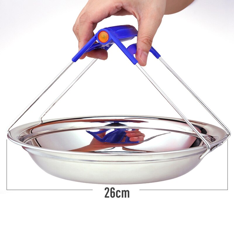 Pinza de aislamiento térmico plegable para Bol, soporte para olla, plancha de vapor, pinza para pinza, pinzas para cocina, rápida