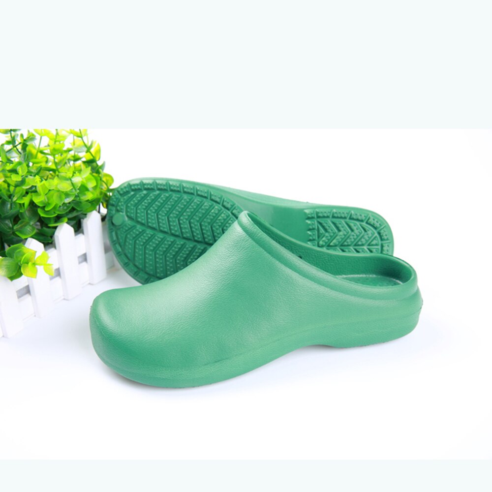 Skrubbar skor för man kvinna husdjursvård arbetsskor halkskydd tofflor fungerar mjuka platta skor kosmetolog spaskor