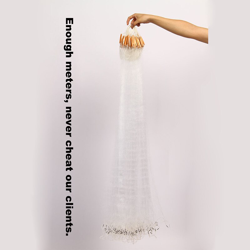 1.5 m*53m 3 Layers Multifilament fishing net height Fish Net Various Mesh Fishing Network Vivid-worlD YUMOSHI Brand