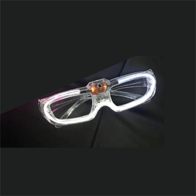 5 pièces, lunettes LED, fournitures de fête d'éclairage nocturne, lunettes lumineuses pour la saint-valentin, fête d'anniversaire, fête du nouvel an: L / Vert menthe