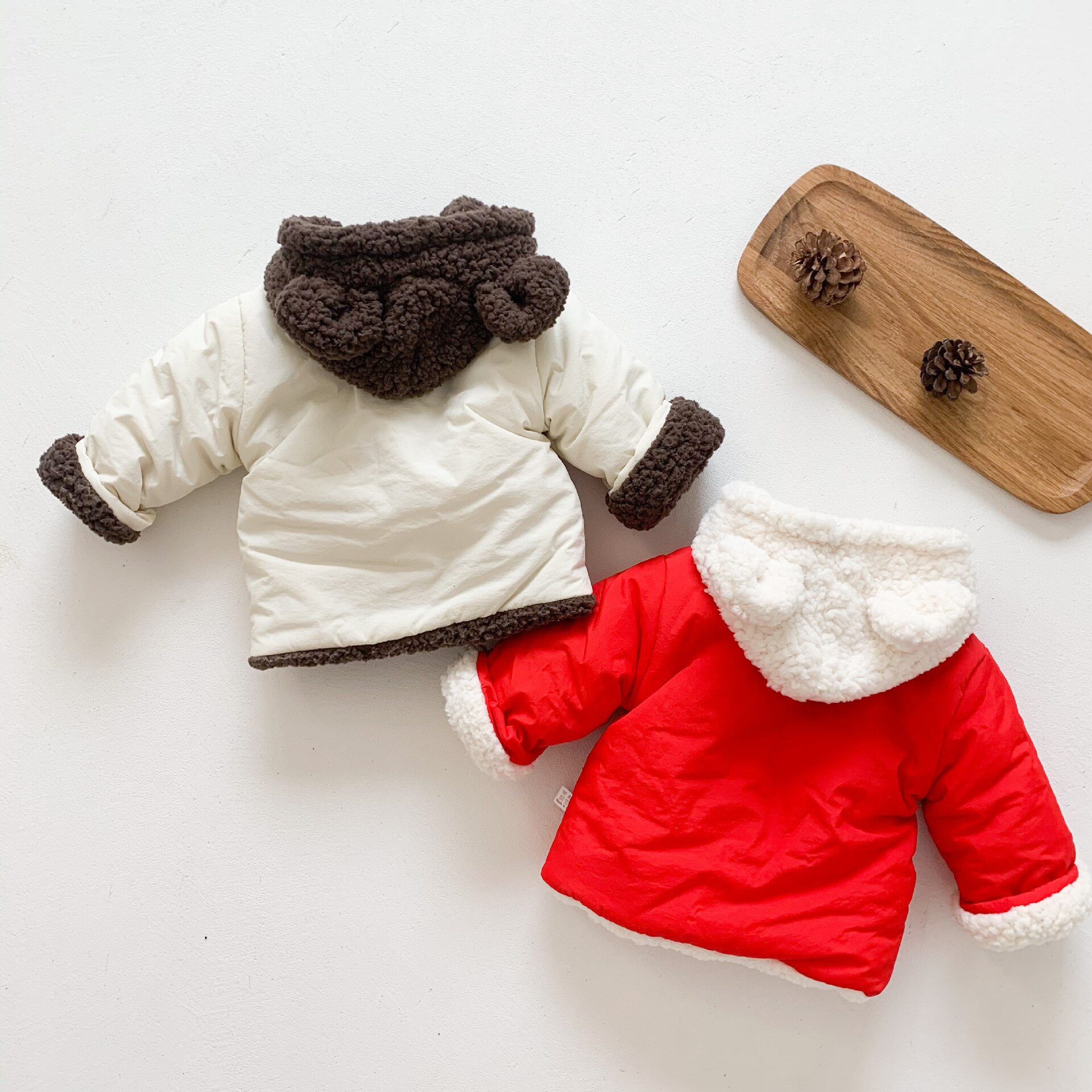 2021 New Baby Cute Bear cappotto con cappuccio inverno addensare vestiti per bambini caldi cotone neonato giacca in pile bambino ragazza vestiti caldi