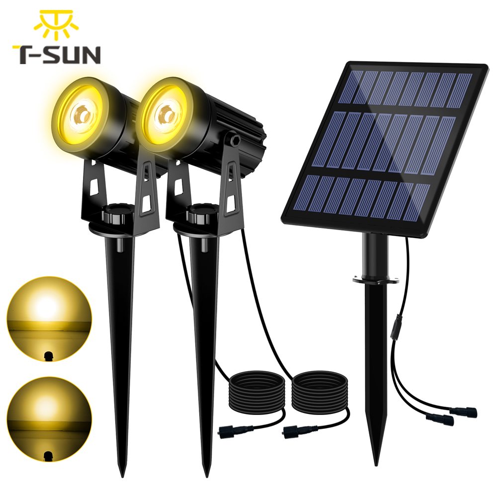 Luz LED Solar de 3000K/6000K, foco Solar para exteriores, luz Solar para jardín, luz de pared impermeable IP65 para exteriores