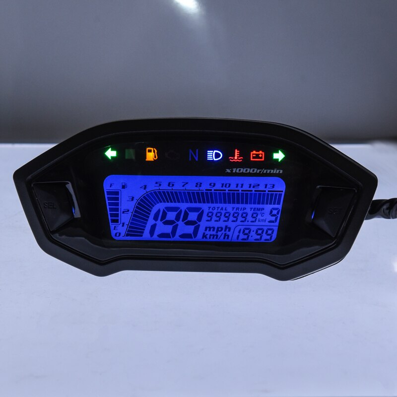 12V motocykl LCD wskaźnik cyfrowy prędkościomierz dla Honda Grom 125 MSX125 wodoodporny licznik Velocimetro miernik