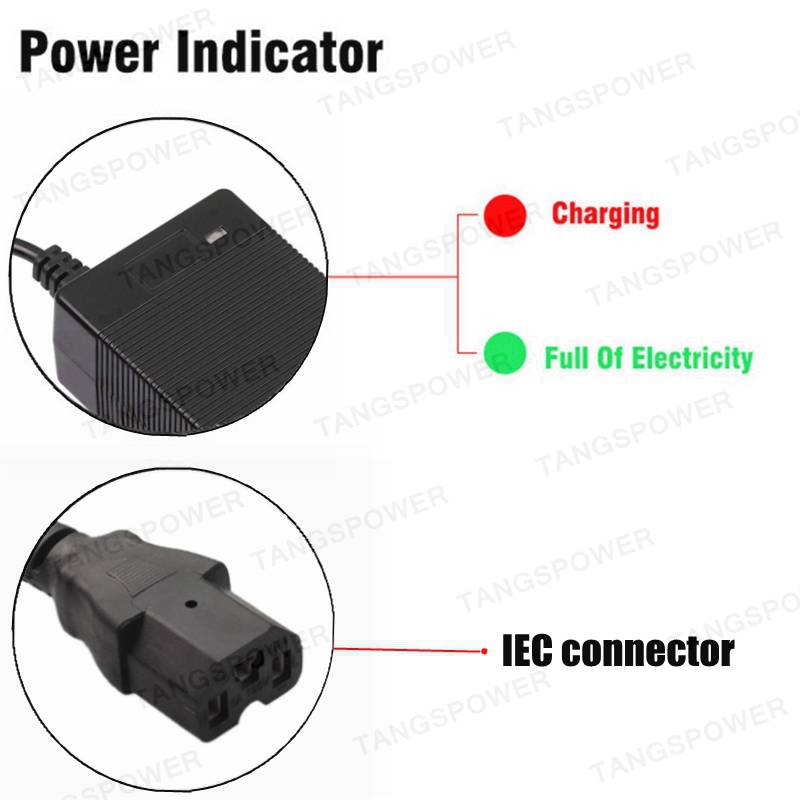 54.6V 2A Lithium Battery Charger For 48V Li-ion Battery Pack Charger DC / XLR / GX16 Connector: Pink / EU
