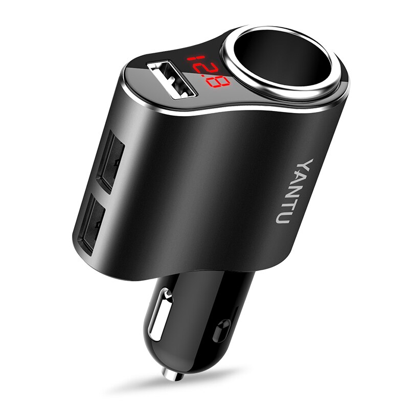 Autolader Usb C Sigarettenaansteker Voor In De Auto, Met 3