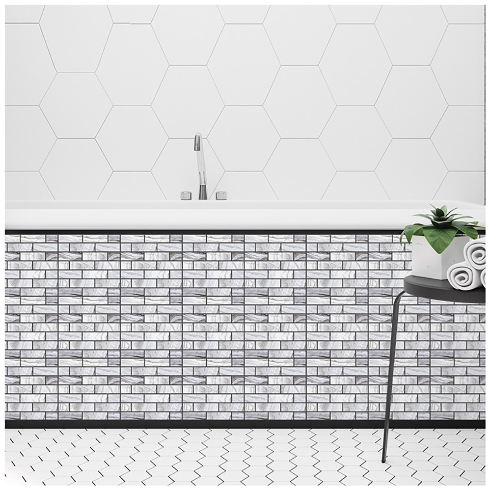 3D Grain Brick Wall Stickers Square Mosaic Stick Tile DIY Arts Crafts Making Home Decoration Material: 4