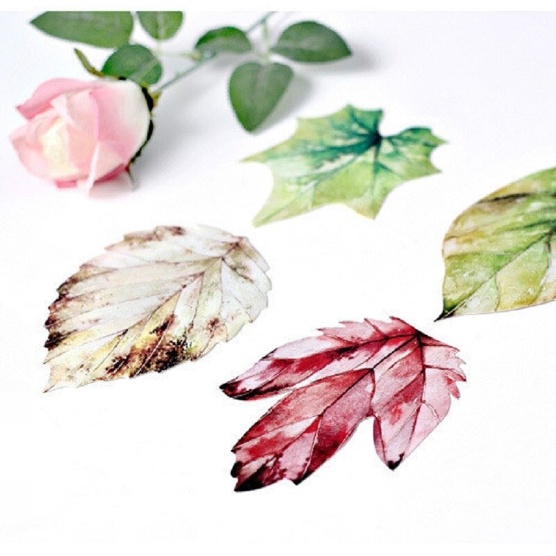 Cartão postal bonito presente de natal kawaii presente de aniversário mensagem bênção cartão luminoso artesanato pintados à mão arte desenho: A leaf
