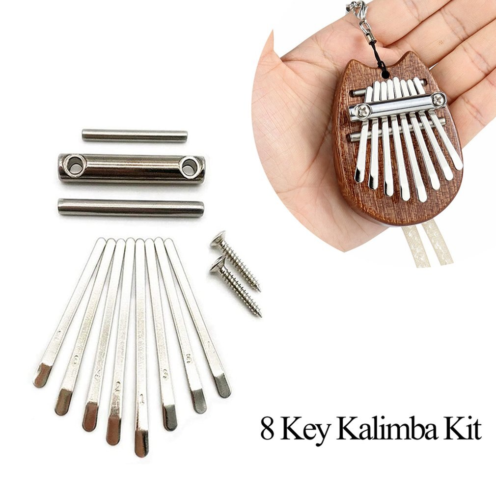 8-key Thumb Piano Silver Replacement Of Parts Key Dial Diy Accessories Practical Thumb Piano Hardware Suite Mini Piano Parts