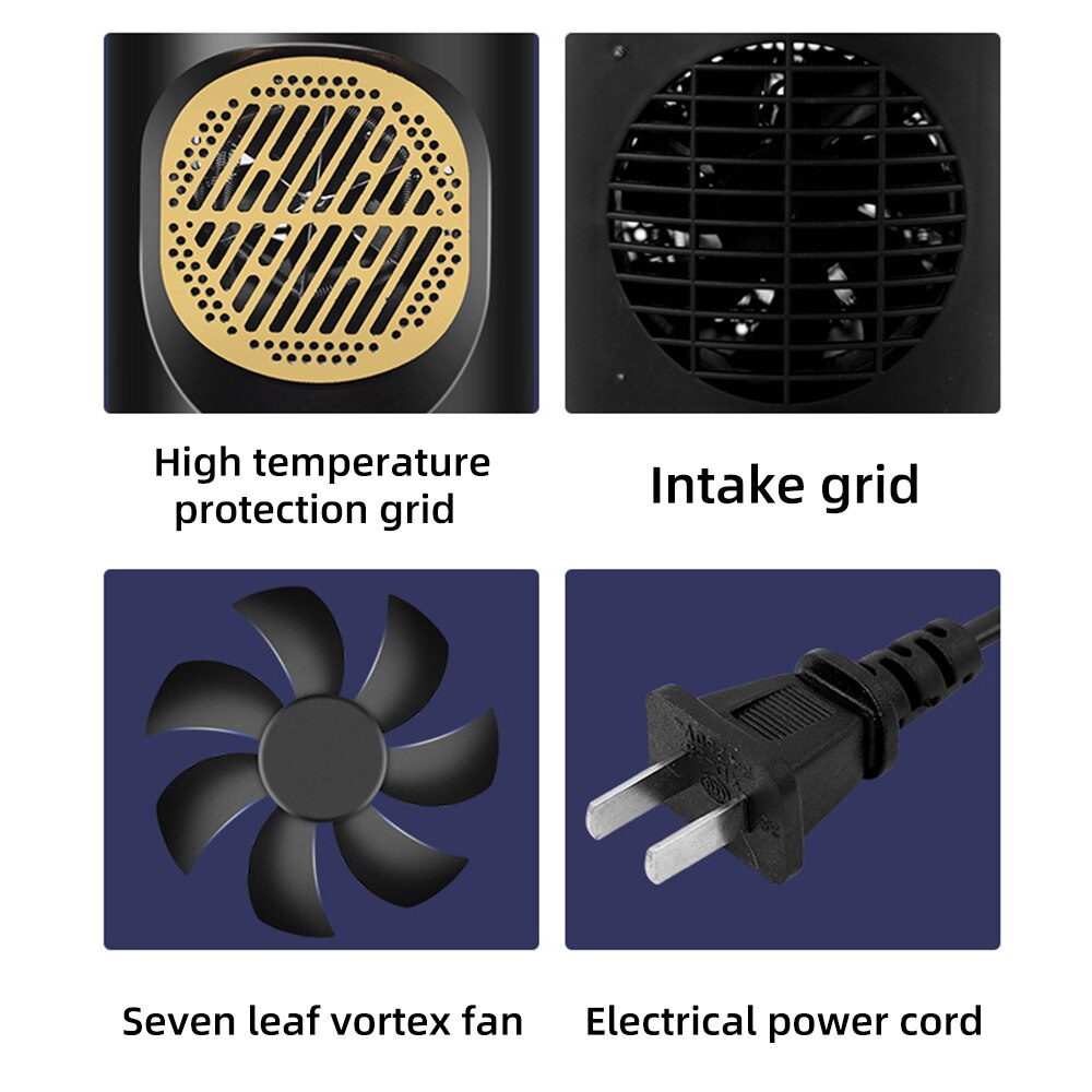 Mini calefactor rápido portátil para escritorio, ventilador eléctrico, calentador de invierno para estudiantes, oficina, invierno, Hogar, baño, calefacción