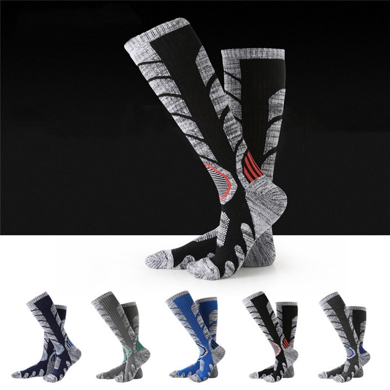 Lange Ski Socken Dicker Baumwolle draussen Sport Camping Wandern Schnee Weiche Socken Snowboard Klettern Winter Warme Männer Frauen Thermische