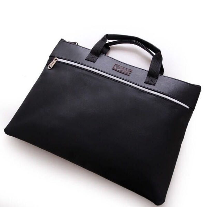 A4 bag for Office Man Woman Oxford Cloth Briefcase Ladies Portable Zipper File Bag Double Deck Data Package