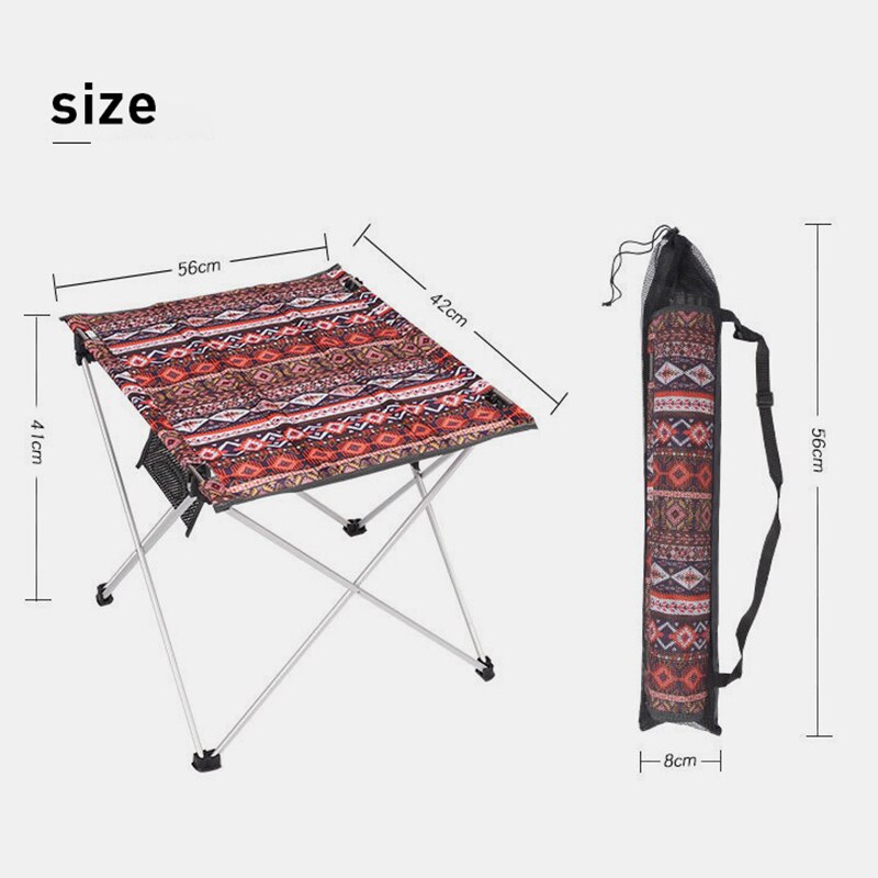 Ultralet udendørs camping sammenfoldeligt bord fiskeri vandreture picnic letvægts rejse aluminiumslegering bbq bærbart rullebord