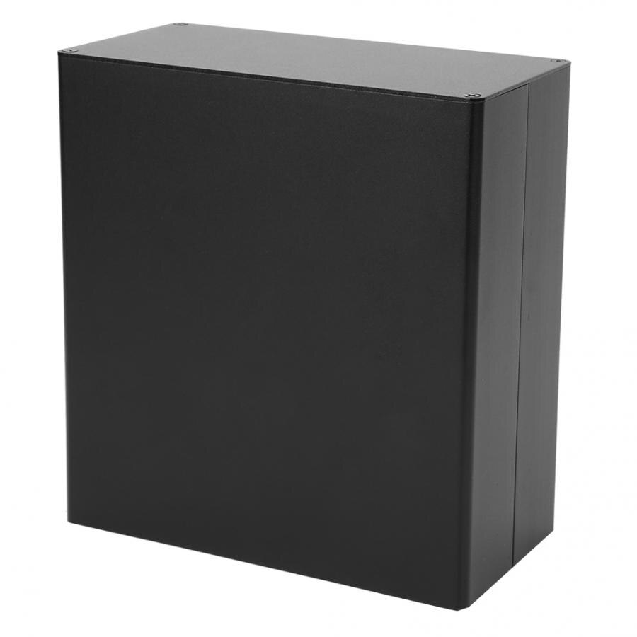 Caja de aluminio DIY, carcasa de proyecto electrónico PCB, carcasa de disipación de instrumentos, caja de conexiones 80x160x170mm, negro mate