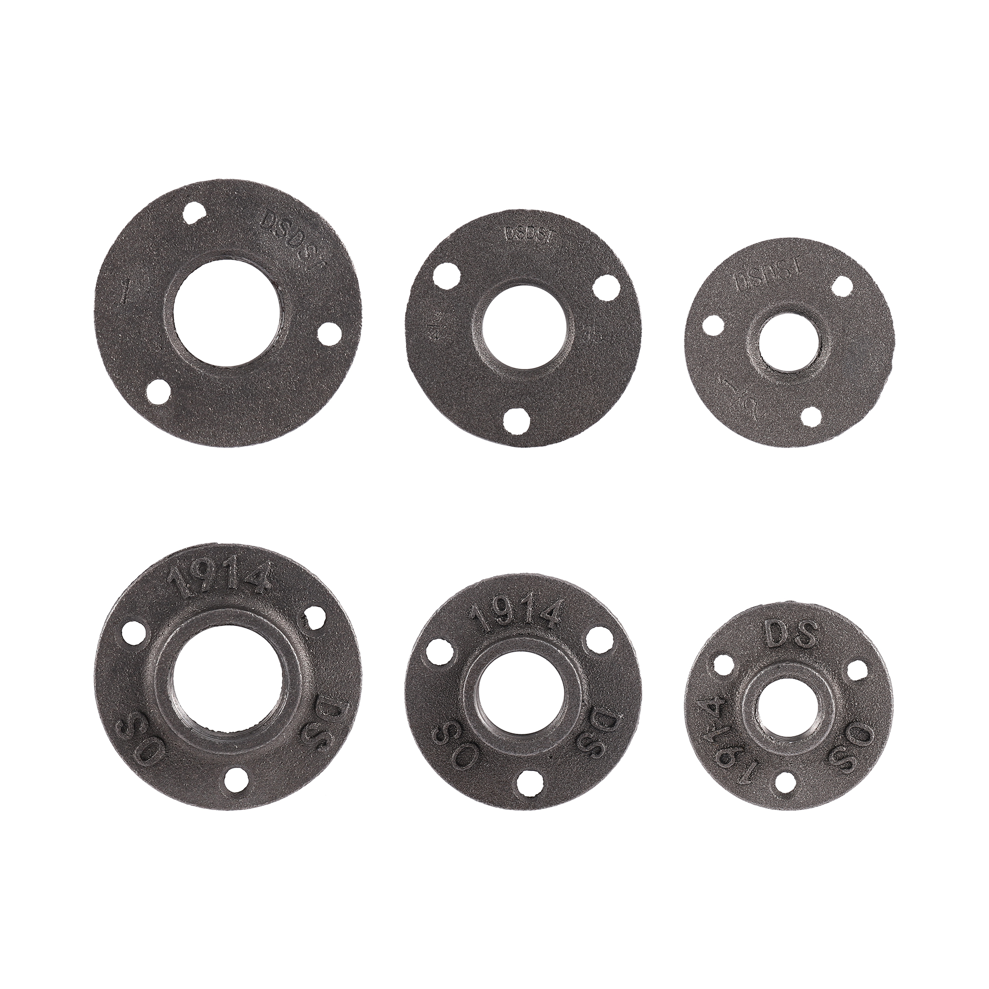 Boden flansch 1/2 "3/4" 1 "Innengewinde Rohr flansch Industrie Kunststoff Eisen Rohr verschraubungen Garten dekorative Lieferungen