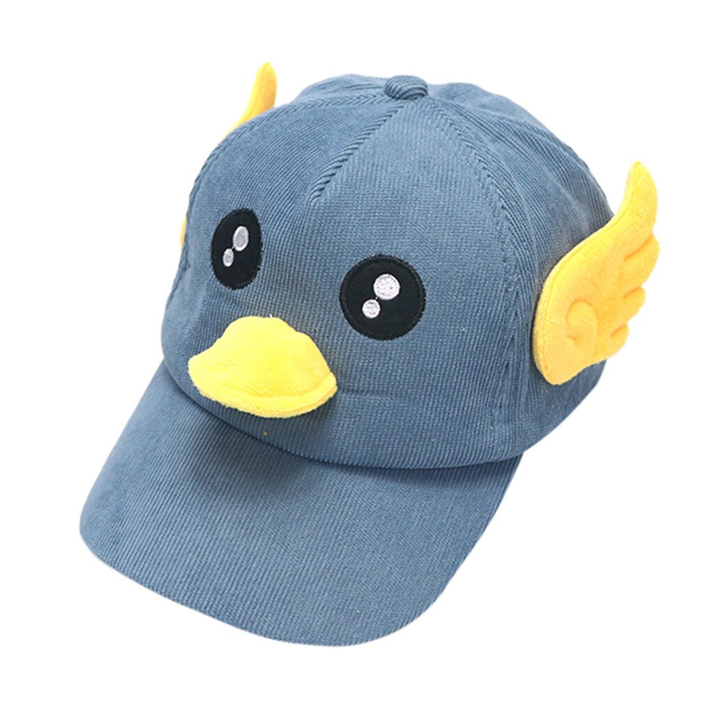 Cute Cap Kids Boy Hats Soft Comfortable Cotton Lovely Audio Sunhat Eaves Baseball Cap Sun Hat Beret casquette enfant: B