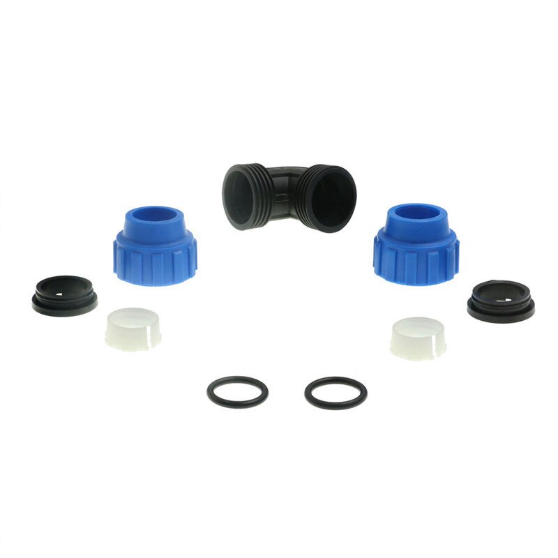 1pc HDPE Compressions Elbow 90 Degree Plastic Irrigation Water Supply Equal PP Compression Fitting PN 16