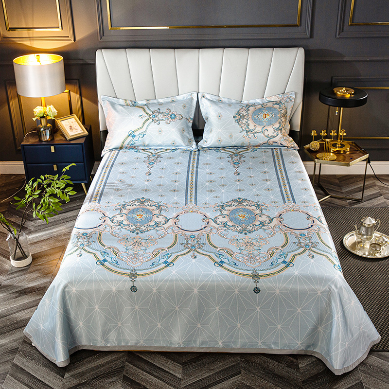 Verano Cool Sleeping Bed sábana 230x250cm aguacate impreso suave transpirable cama Mat colchones cubierta para adultos niños w/2 funda de almohada: Model 4