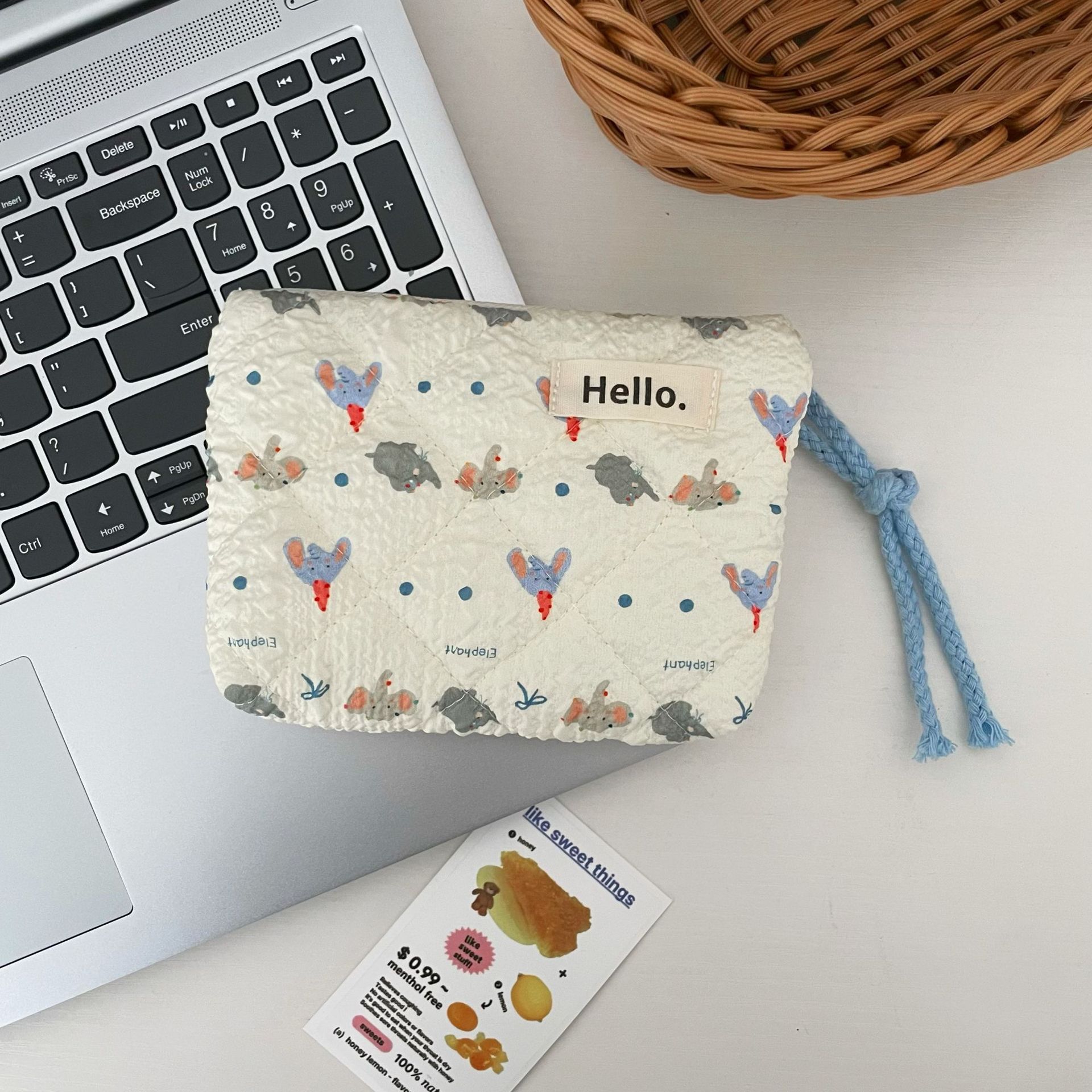 Ladies' Coin Purse Cute Kawaii Teddy Bear Strawberry Puppy Cat Mini Portable Travel Wallet Lipstick Earphones Card Bag: Beige