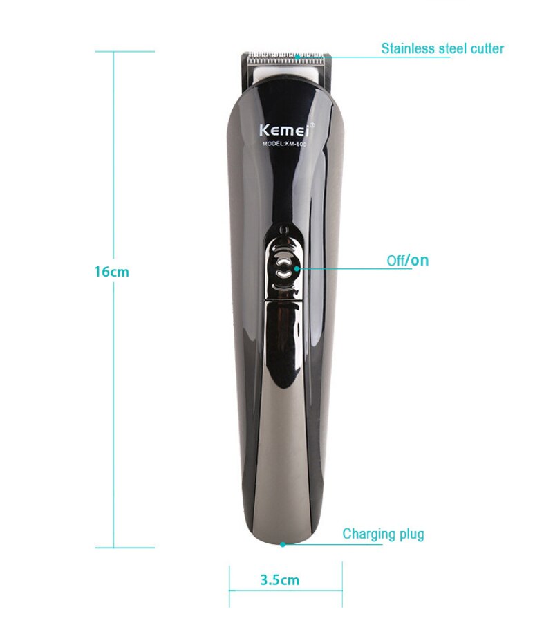 Hår trimmer 6 i 1 oppladbar titan hårklipper trimmer menn skjegg trimmer styling verktøy hår barbermaskin  d43