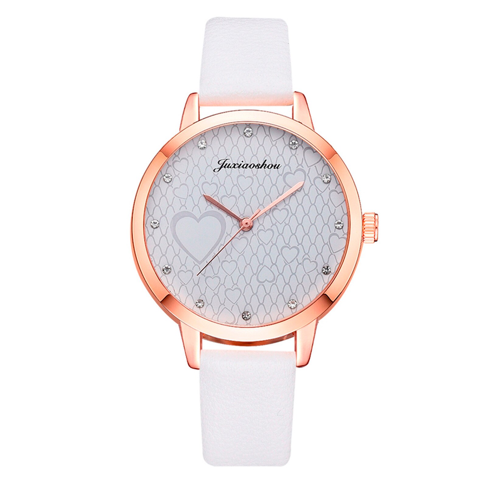 Luxe Horloges Voor Vrouwen Klok Vrouwen Quartz Plastic Lederen Band Analoge Vrouwelijke Horloge Horloge Vrouw Mode: F