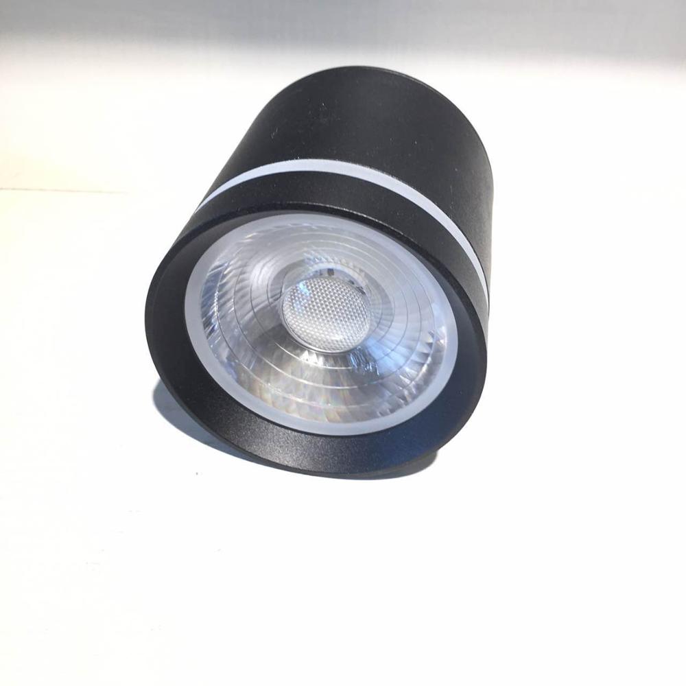 Opbouw Plafond Downlights zwart downlight led verlichting 7W 9W 12w 15w cob led spot lights plafond Armaturen Verlichting