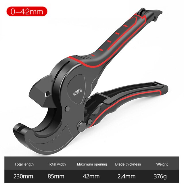 Pijp Cutter 32-75Mm Pijp Snijden Schaar Ratel Snijder Buis Slang Plastic Buizen Pvc/Ppr Sanitair Handleiding handgereedschap: 02