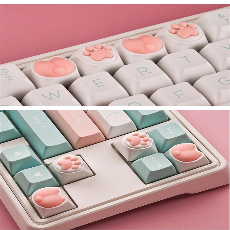 Unique and Durable Keycaps for Mechanical Keyboards Claw Silicone Pads Resistant to Corrosion and Heat Keycap QXNF