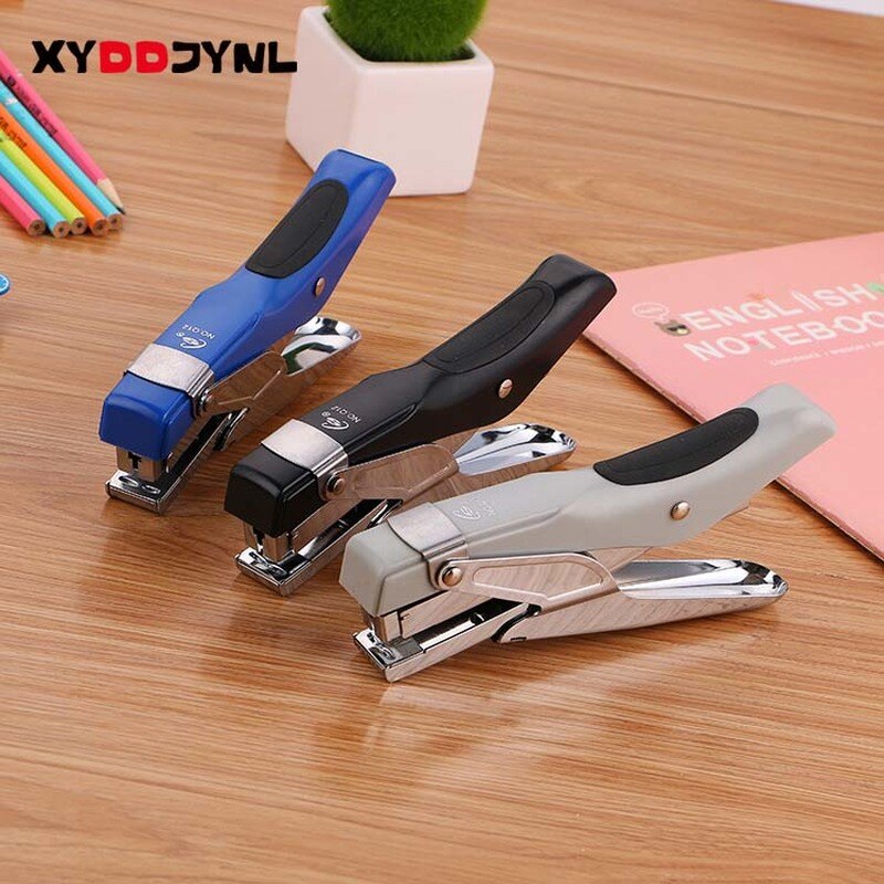 Manual Plier Stapler No.12 Staples Set Grapadora Papelaria Stationery Material Escolar Office Accessories School Supplies