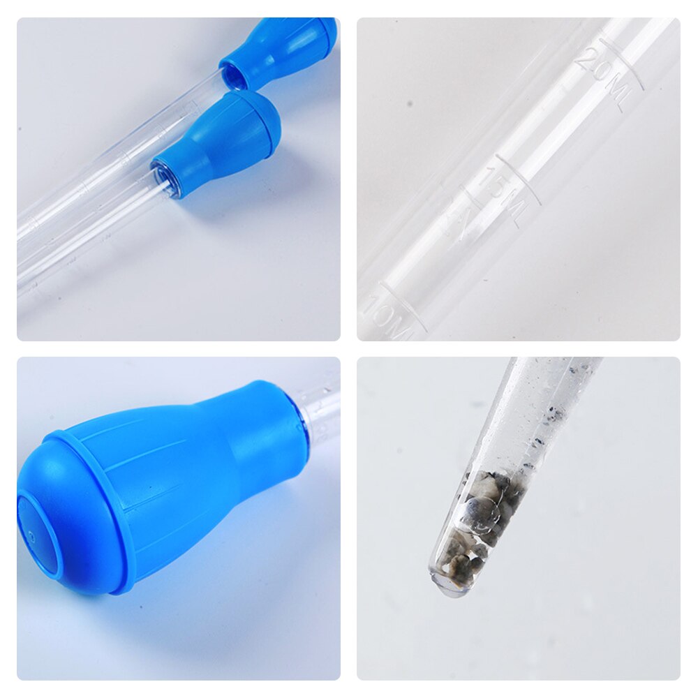 Dropper Pipette Cleaner Coral Feeder Schoonmaken Handleiding Aquarium Water Changer Bodemreinigers Draagbare Gereedschap