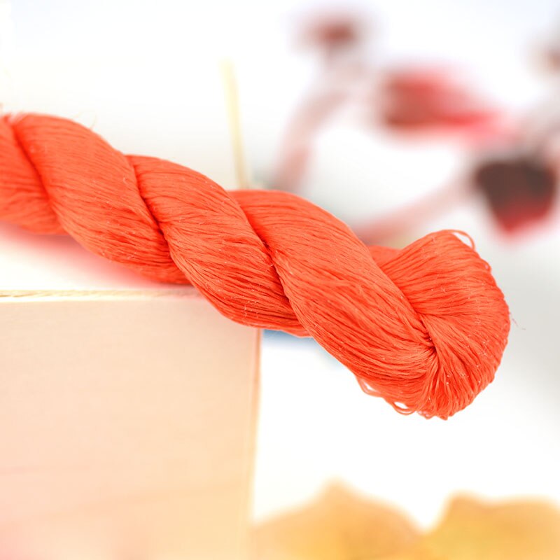 silk embroidery thread / 100% silk thread /hand embroidery embroider cross stitch/orange series/9 pure colors: 7