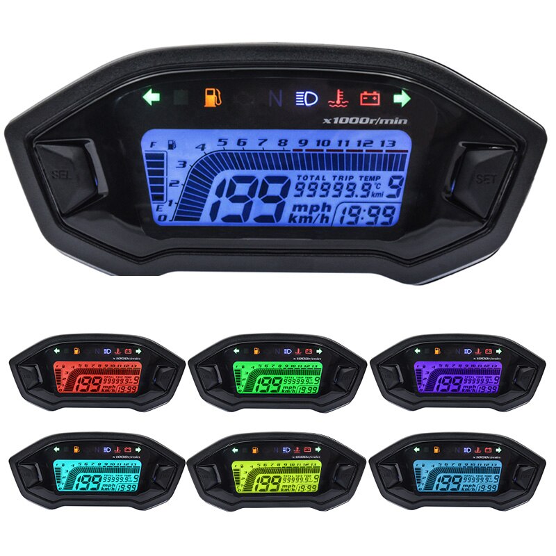 12V motocykl LCD wskaźnik cyfrowy prędkościomierz dla Honda Grom 125 MSX125 wodoodporny licznik Velocimetro miernik