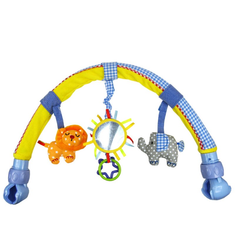1 stücke Baby Hängen Baby Zebra Blau Elefant Und rosa Häschen Musik Spielzeug Bett & Kinderwagen Spielzeug Babyrassel