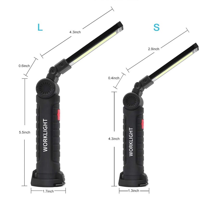 Handheld LED Work Light USB rechargeable COB+LED F... – Vicedeal