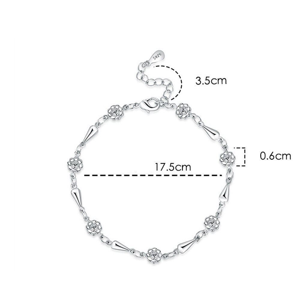 NEHZY – Bracelet en or Rose et argent S925 pour femme, bijou rétro Simple de , à la , à faire soi-même, longueur 21CM