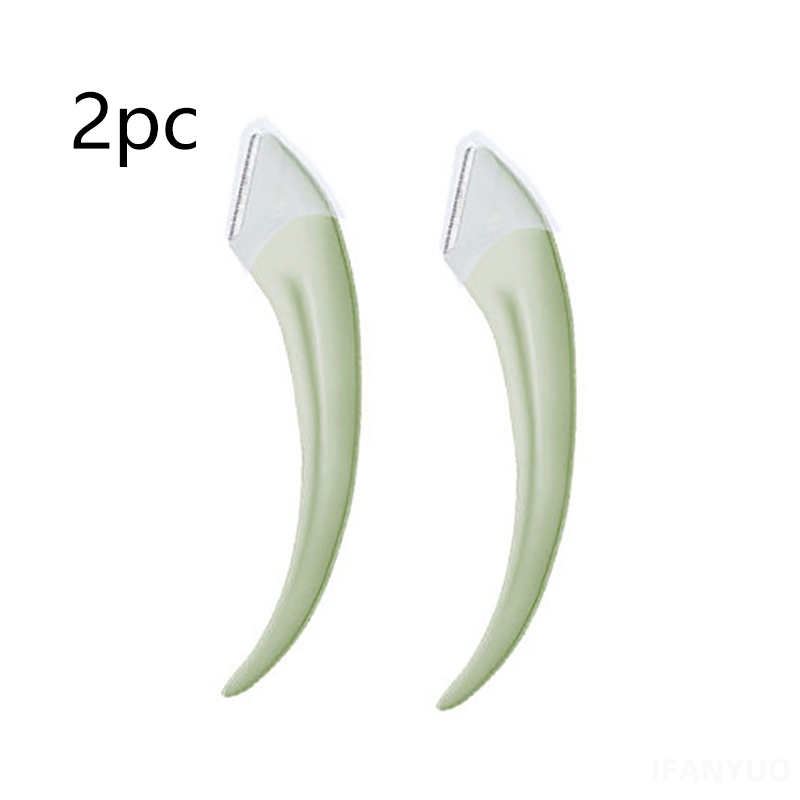 Maquinilla de afeitar para cejas, tijeras recortadoras de cejas, productos de belleza para mujeres, tijeras para cejas con peine, herramientas de maquillaje de belleza de acero inoxidable: Blanco