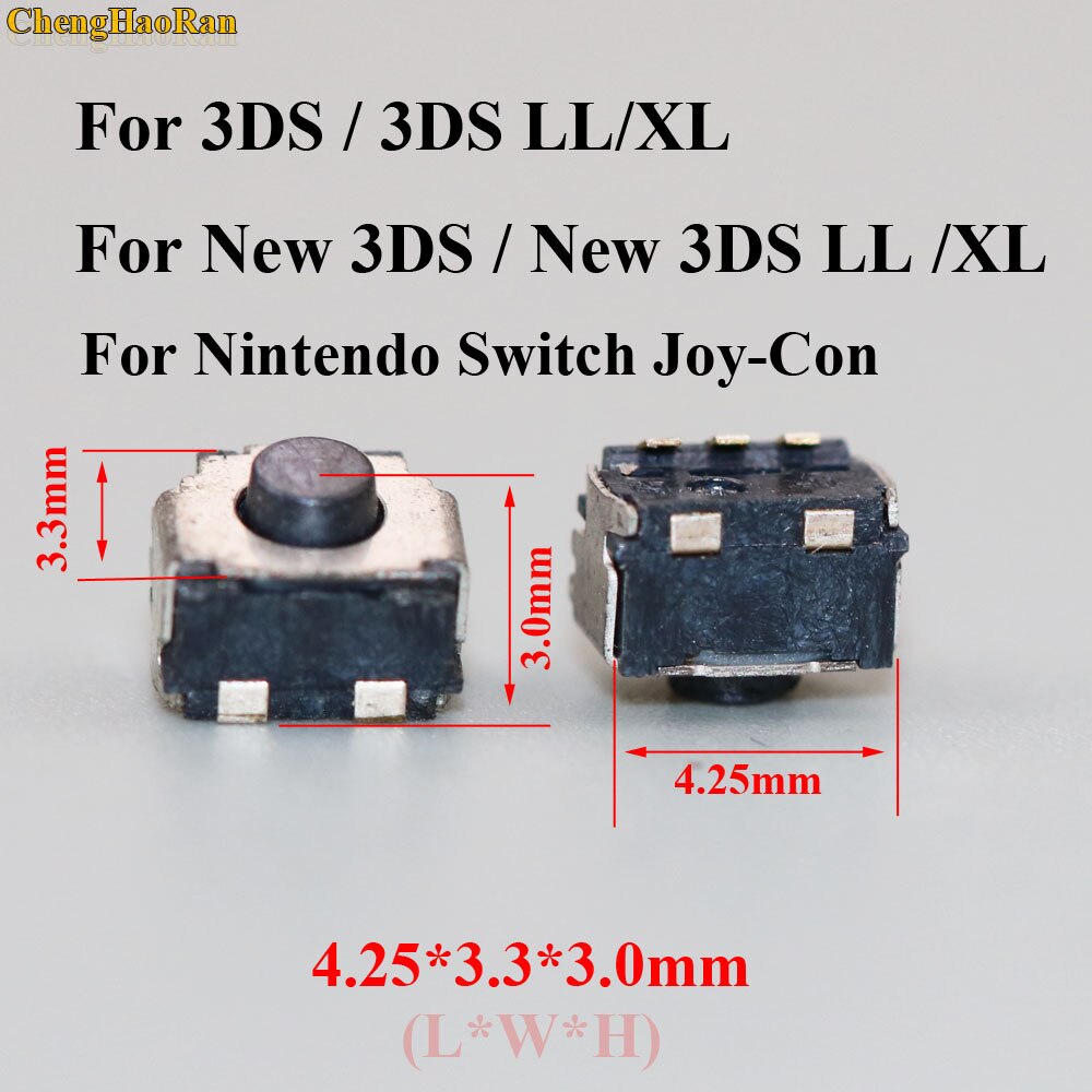 5PCS Imported Micro Switch L R Button for Nintendo Switch LR Button NS Joy-con Joycon Joystick 3DS XL FPC Terminal connector: K